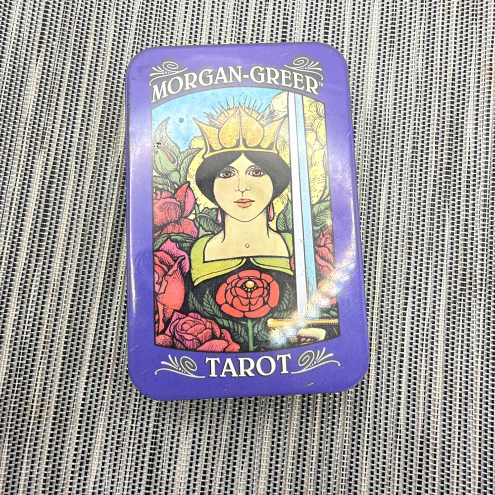 Morgan-Greer Tarot Deck in Tin 78 Borderless Cards Pocket Size US Games MGT78